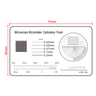 40mm/80 Div, 1.5Inch/30 Div, 10x10mm/100x100 Net Grid Line Gauge, SKU RT02412103, three quarter front view