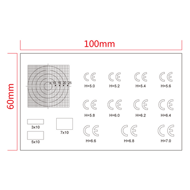 Transparent Ruler, SKU RT02420302, three quarter front view
