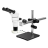 8-65X Boom Stand Fluorescence Light Binocular Parallel Zoom Stereo Microscope, SKU PZ02040127, three quarter front view