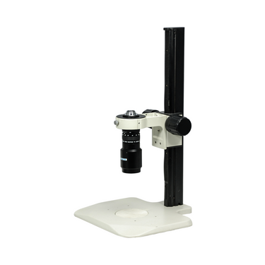 1-6X Track Stand Video Zoom Microscope, SKU MZ02110201, three quarter front view