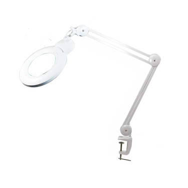 Magnifying Lamp (Frame Only) for 5 inch Lenses (No Lenses Included), SKU MG16304181, three quarter front view