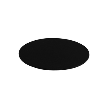 100mm Black Microscope Stage Plate (4 inch Diameter), SKU SA04141301, three quarter front view