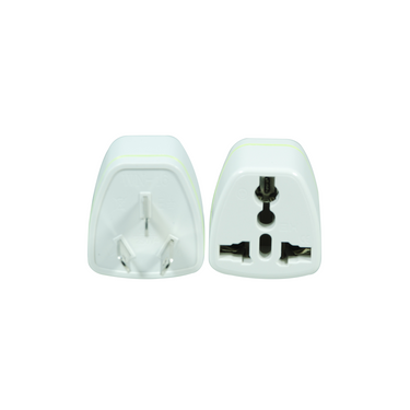 Universal to AU 2 Pin Plug Power Adapter AC Travel Socket Converter 250V 10A, SKU EC02411411, three quarter front view