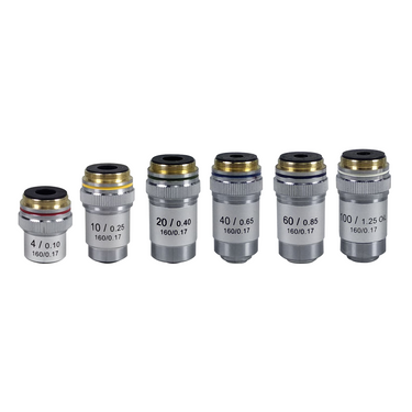 Achromatic Objective Set, SKU BM02503011, three quarter front view