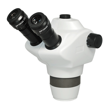 8-50X Zoom Ratio 1:6.3 Eyepiece Field of View Dia. 22mm Objective Working Distance 115mm 50/50 True-Trinocular Zoom Body, SKU SZ09011141, three quarter front view
