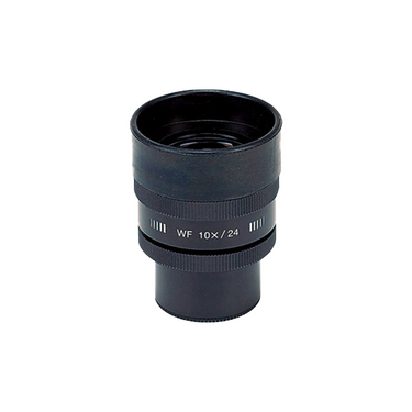 Eyepiece Field of View Dia. 24mm 10X Adjustable Eyepiece (1 pc, Dia. 30/FN24), SKU Mitutoyo-378-866-5, three quarter front view