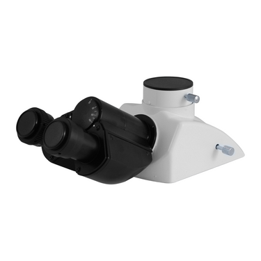 Compound Microscope Eyepiece Body Tube, Trinocular, Infinite, Eyetube Angle 30 Degrees,, SKU BM13021321, three quarter front view