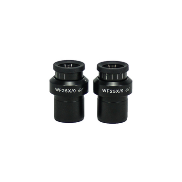 Eyepiece Field of View Dia. 9mm 25X Adjustable Eyepiece (Pair Dia. 30/FN9), SKU SZ05023721, three quarter front view