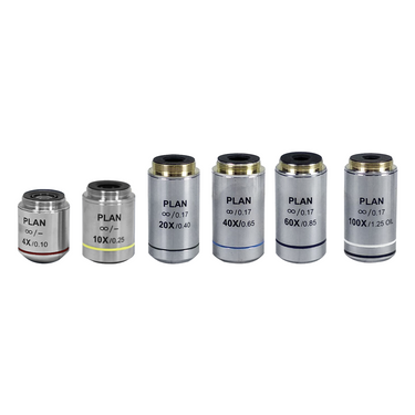 Infinity Plan Achromatic Objective Set, SKU BM02533031, three quarter front view