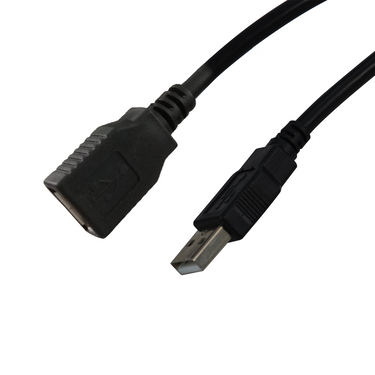 USB Extension Cable, A-Male to A-Female (1.5 meter, 5 feet), SKU EC02545403, three quarter front view