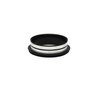 Metal Ring Light Adapter for Stereo Microscopes, 55mm Thread (with Cover Glass), SKU SZ02044921, three quarter front view