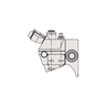 1X/2X Focus Distance 50mm Laser Video Microscope Body (FS70Z), SKU Mitutoyo-378-185-1, three quarter front view