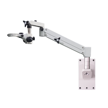 Arbor Length 195mm Arbor Diameter Dia. 32mm Focus Distance 50mm Horizontal Arm Length 450mm 76mm Surgical Pneumatic Arm, SKU ST02071922, three quarter front view