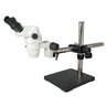 6.5X-45X Super Widefield Zoom Stereo Microscope, Binocular, Single Arm Boom Stand, SKU SZ02020461, three quarter front view