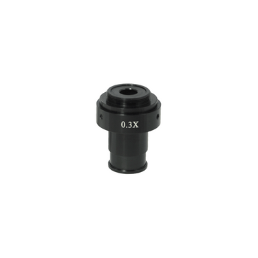 0.3X Adjustable Microscope Camera Coupler C-Mount Adapter 23.2mm, SKU MZ08016111, three quarter front view