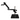 Microscope Flexible Articulating Arm, Heavy Duty Post Stand, SKU ST02071202, three quarter front view