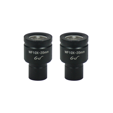 Eyepiece Field of View Dia. 20mm 10X Eyepiece (Pair Dia. 23.2/FN20), SKU EY02011211, three quarter front view