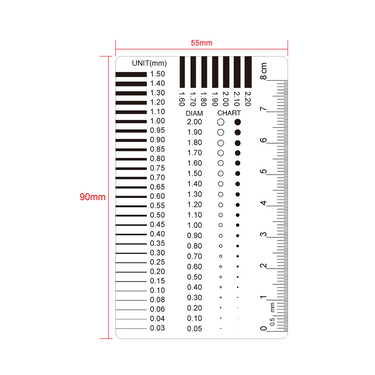 80mm/160 Div Comparison Test Gauge, SKU RT02420401, three quarter front view