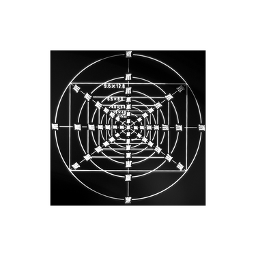 Microscope Resolving Power Resolution Test Target Slide (Negative) Glass, Black