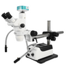 2.0 Megapixels 6.7-45X CMOS Halogen Light Boom Stand Trinocular Zoom Stereo Microscope, SKU SZ02020434, three quarter front view