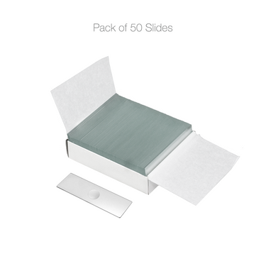 50 Microscope Slides, Single Concave Depression Cavity, Glass