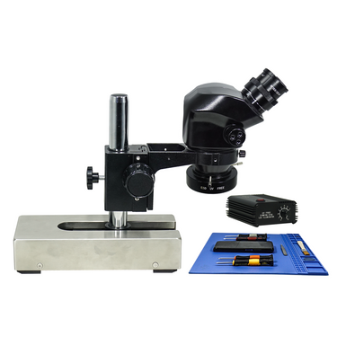 7-50X ESD Safe UV FREE LED Light Gliding Base Stand ESD Binocular Zoom Stereo Microscope SZ02090224