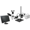 2.0 Megapixels 6.7-45X CMOS LED Light Dual Arm Stand Trinocular Zoom Stereo Microscope, SKU SZ02060557, three quarter front view