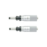 0-0.02″ Mechanical Micrometer Head Graduation 0.000005″  0.02" Spherical (SR10) with Clamp Nut Extra-Fine Feeding Mechanical Micrometer Head (Thimble Diameter: Dia. 21mm, Spindle Diameter: Dia. 8mm, W/Vernier), SKU Mitutoyo-110-118, three quarter front view