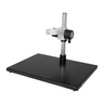 Microscope Post Stand, 45mm Coarse Focus Rack, Large Base, SKU ST08011302, three quarter front view