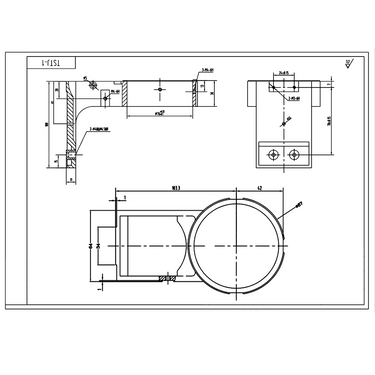76mm E-Arm, Microscope Coarse Focus Block, 5/8" Mounting Pin