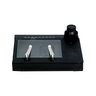 XY Gliding Table Measurement Manual Stage for Microscopes, with Back Light Window, SKU SG02301201, three quarter front view