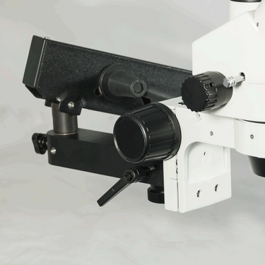 7X-45X Widefield Zoom Stereo Microscope, Trinocular, Flexible Articulating Arm Table Clamp (Siedentopf)