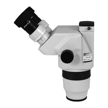 6.7-45X ESD Safe Zoom Ratio 1:6.7 Eyepiece Field of View Dia. 22mm Objective Working Distance 100mm ESD Trinocular Zoom Body SZ05011132