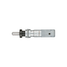 0-0.50″ Mechanical Micrometer Head Graduation 0.001″ 0.5" Spherical with Clamp Nut Zero-Adjustable Mechanical Micrometer Head (with Spindle Lock, Thimble Diameter: Dia. 13mm), SKU Mitutoyo-148-852, three quarter front view