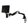 LED Video Microscope, LCD 10 in. Monitor, Industrial Inspection, Pneumatic Arm, SKU MV02010206, three quarter front view