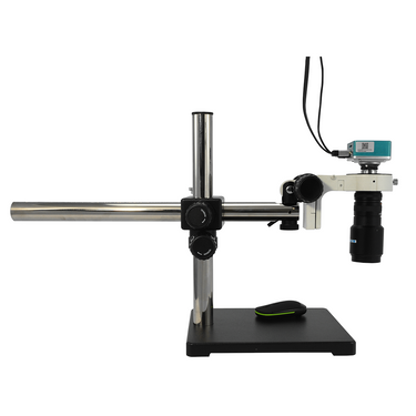 6X Industrial Inspection Video Zoom Microscope, Boom Stand + HDMI Camera