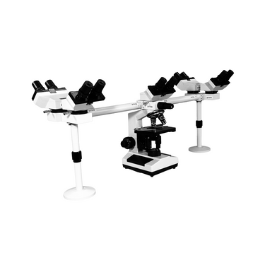 40X-1600X Five Head Multiview Teaching Compound Microscope, Binocular, Halogen Light