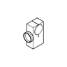 Holder Connector, SKU SCHOTT-KL-157.430, three quarter front view
