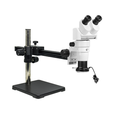 8-65X LED Light Ball Bearing Boom Stand Binocular Parallel Zoom Stereo Microscope PZ02080248