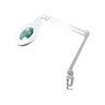 8 Diopter (3X) LED Magnifying Lamp with Clamp – 5-inch Glass Lens (Removable), SKU MG16304131, three quarter front view