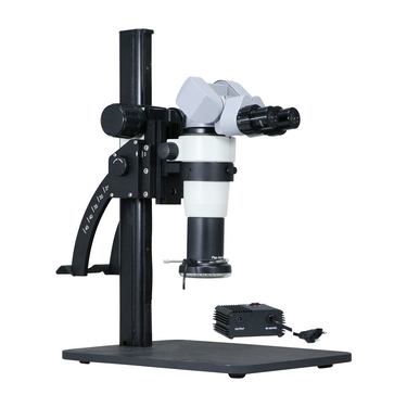 5-50X LED Light Curved Arm Stand Binocular Parallel Zoom Stereo Microscope PZ02020162