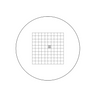 10x10mm/10x10 Net Grid, 1x1mm/5X5 Net Grid Net Grid Reticle ( Dia. 20.4mm), SKU RT20105126, three quarter front view