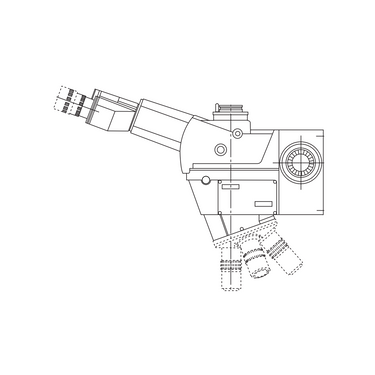 1X Focus Distance 50mm  Laser Video Microscope Body (FS70-THS), SKU Mitutoyo-378-184-4, three quarter front view