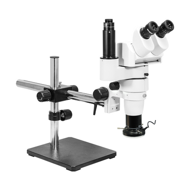 8-80X LED Light Boom Stand Trinocular Parallel Zoom Stereo Microscope PZ02040453