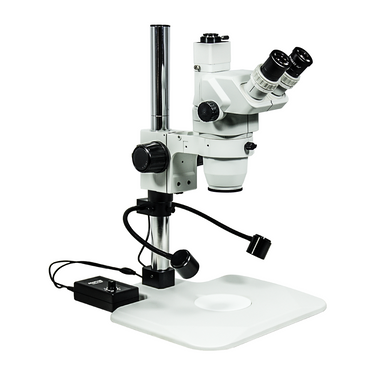 6.7-45X LED Light Post Stand Trinocular Zoom Stereo Microscope SZ02020236
