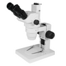 6.5X-45X Super Widefield Zoom Stereo Microscope, Trinocular, Track Stand (Track Length 185mm), SKU SZ02020070, three quarter front view
