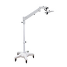 Surgical Microscope Floor Stand with Pneumatic Arm and 76mm Focus Rack, SKU ST02072002, three quarter front view