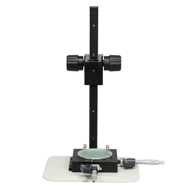 Microscope Track Stand, 39mm Coarse Focus Rack with Measurement Stage