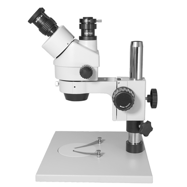 7X-45X Widefield Zoom Stereo Microscope, Trinocular, Post Stand (Height 280mm)