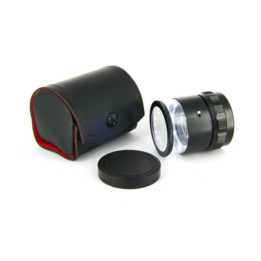 30mm/300 Div LED Quantity 8 10X Adjustable Magnifier with Scale Ideal-LE-003